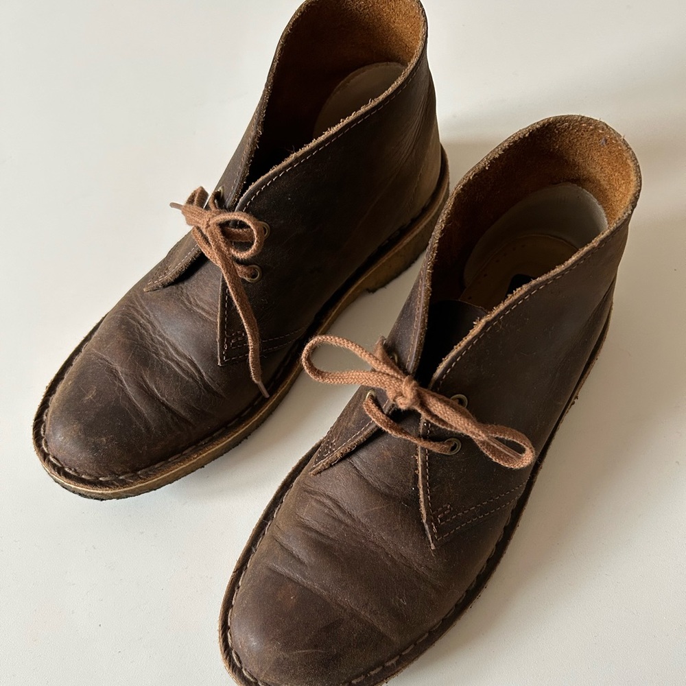 Clarks Original Desert Boots, brown leather